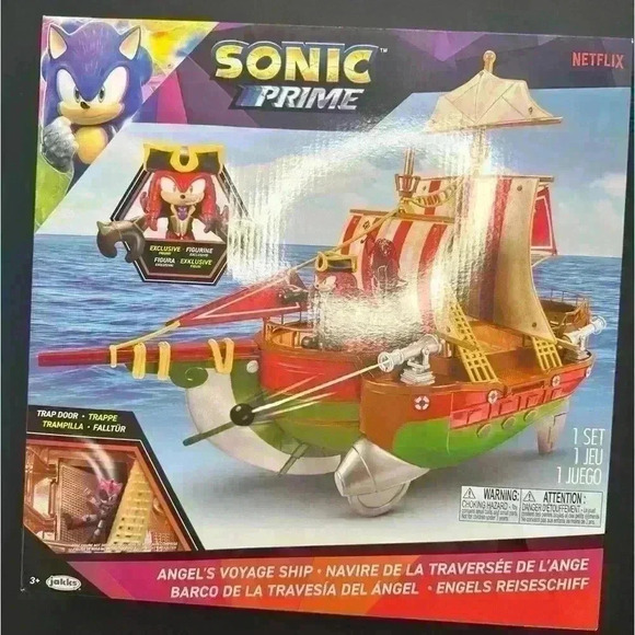 Sonic The Hedgehog Prime Angels Voyage Ship Action Figure Playset New - Picture 1 of 3